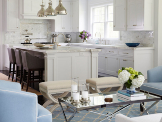 Kitchen and sitting area