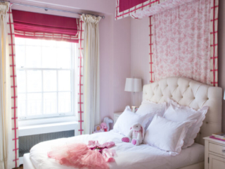 Pink &amp; white children's room