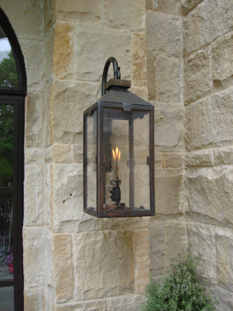 Front door lantern lighting
