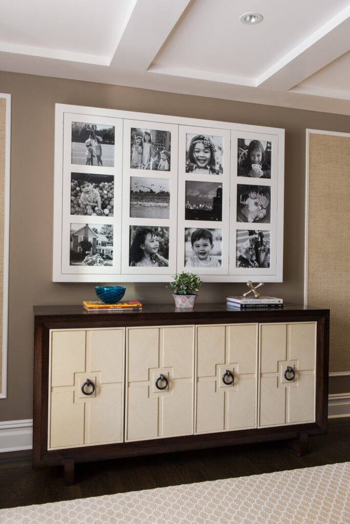 Black and white portrait wall
