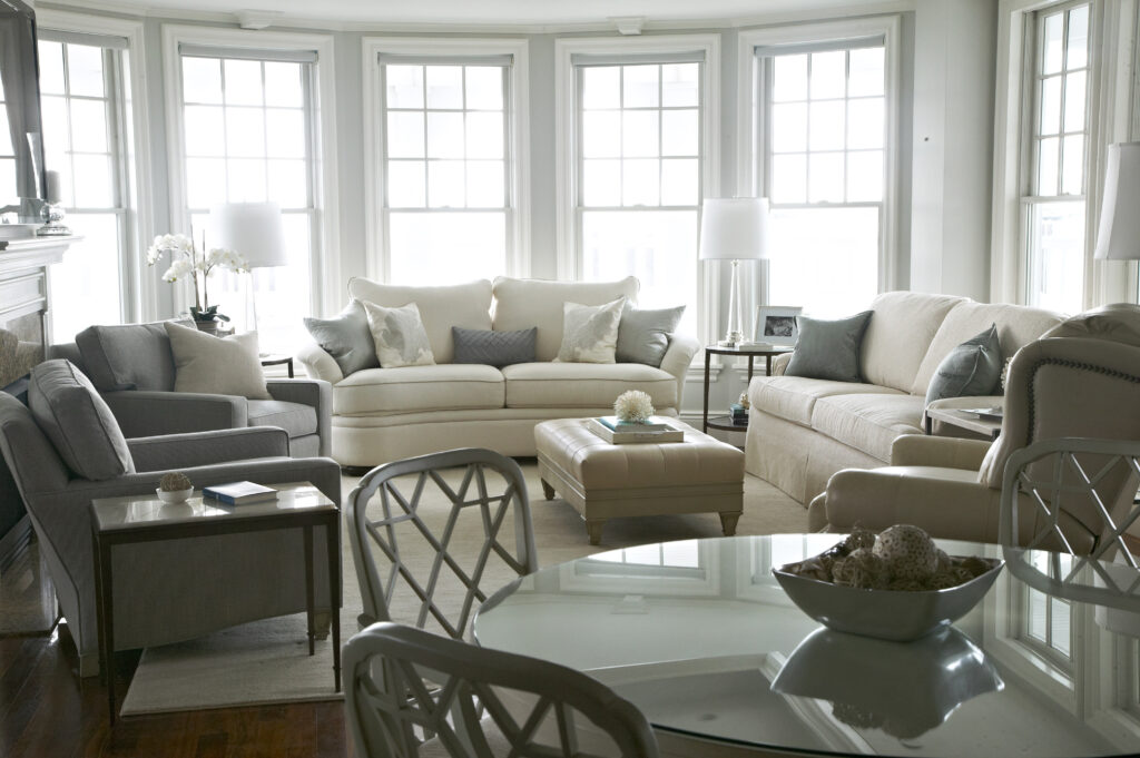 Bright coastal living room