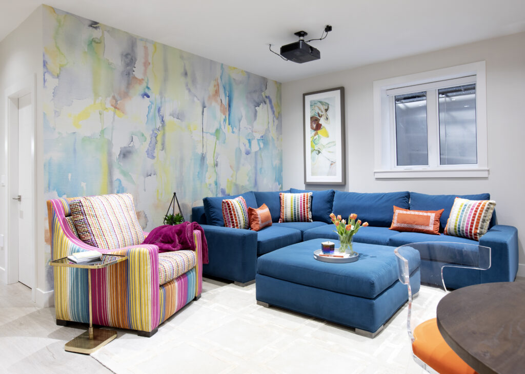 Colorful family room