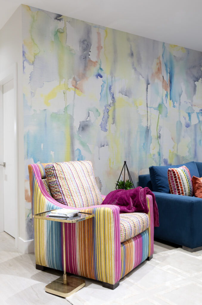 Watercolor Statement Wall