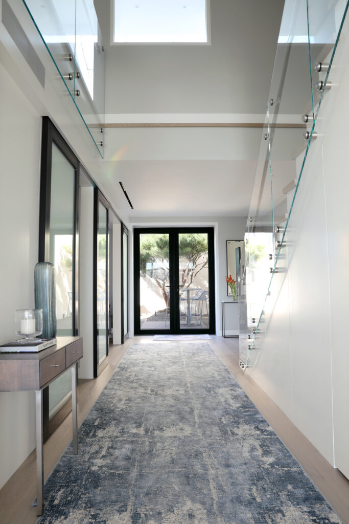 Hallway leading to outdoor space