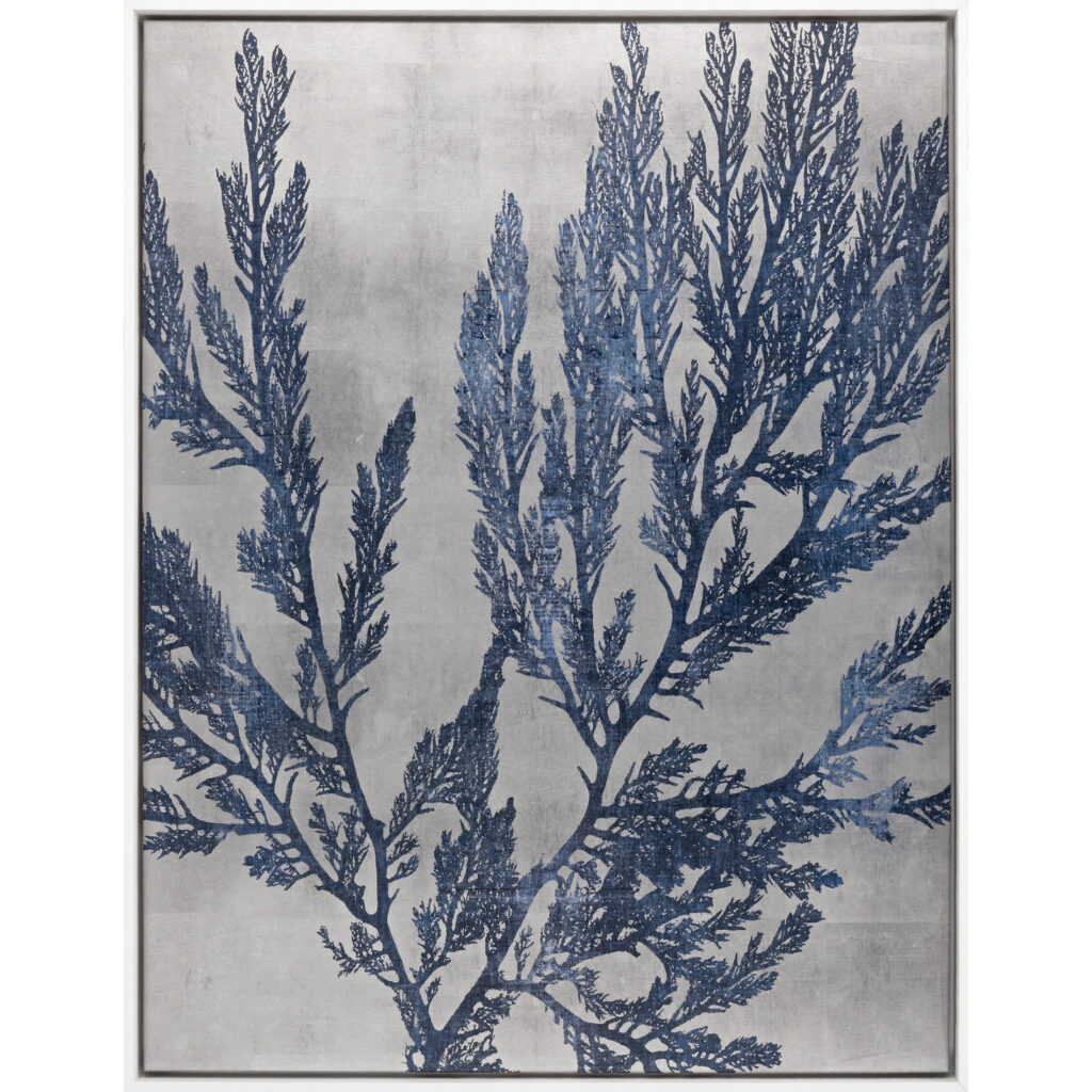 Blue and Gray Coral Art