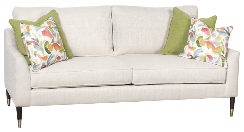 Double cushioned couch beige
