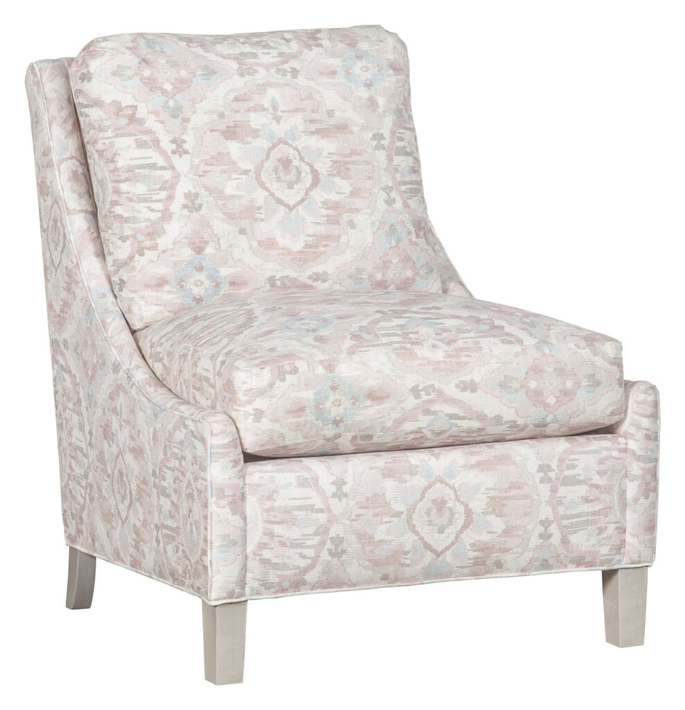 Blush pattern side chair