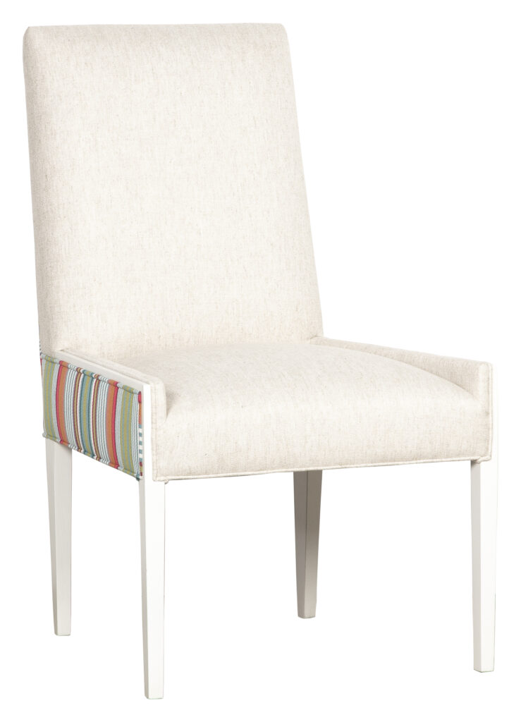 Patterned side chair