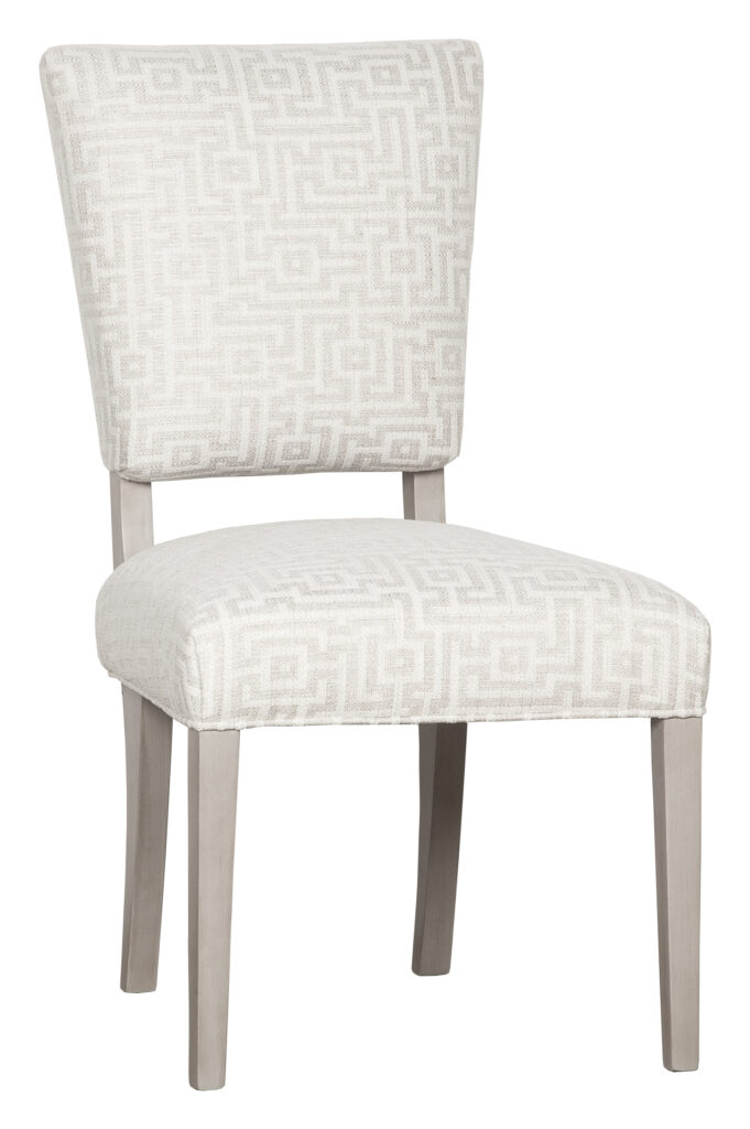Side chair square pattern