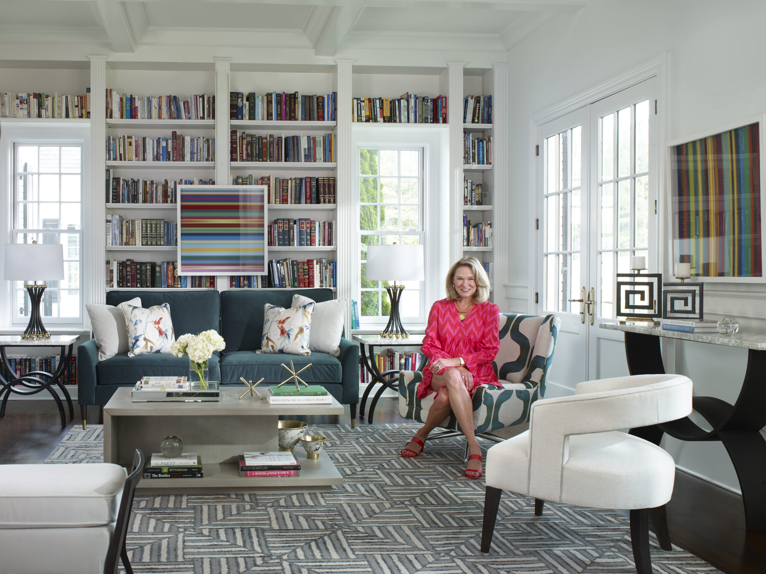 living room bookshelves