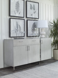 Light wood console table