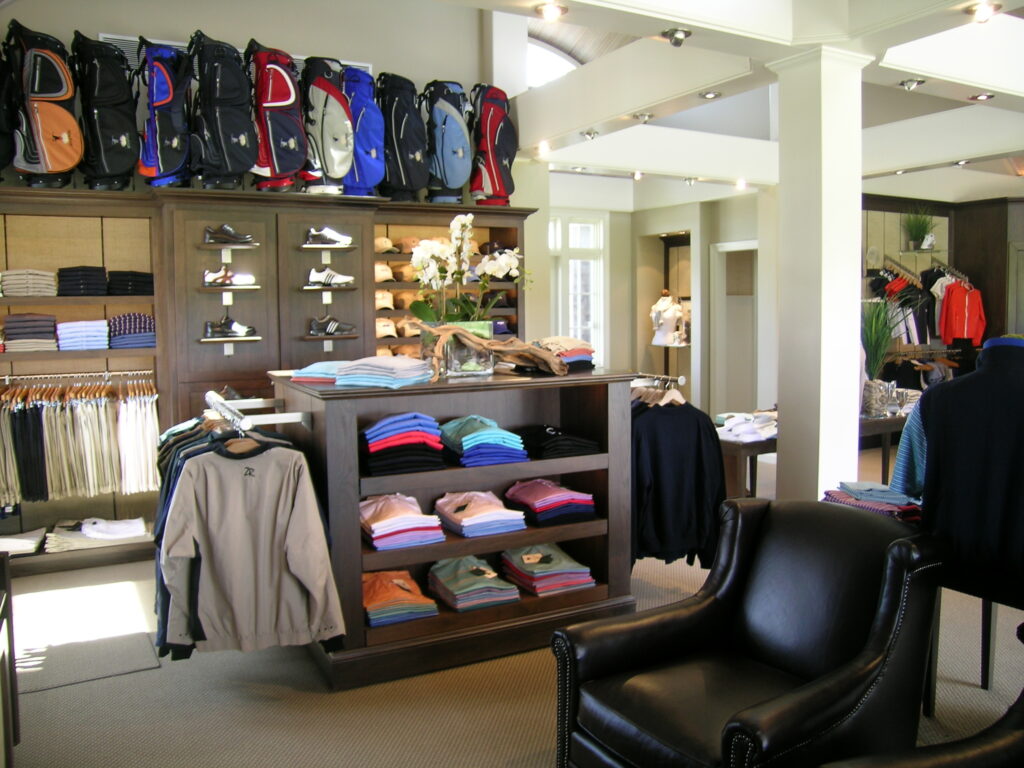 Golf pro shop design