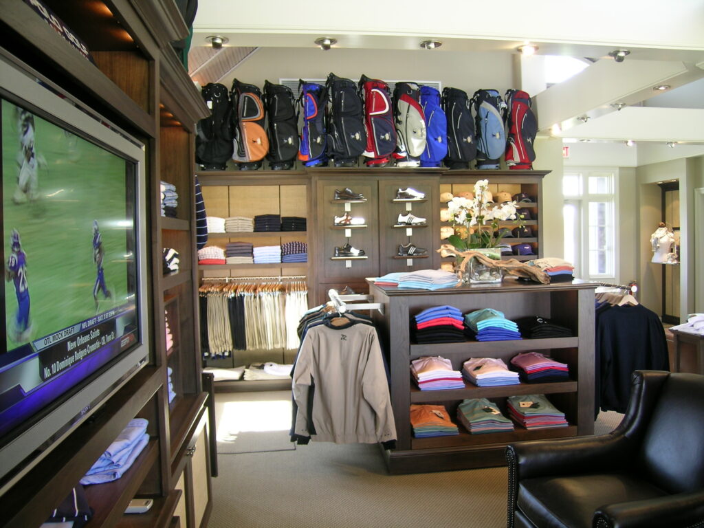 Golf shop interior design