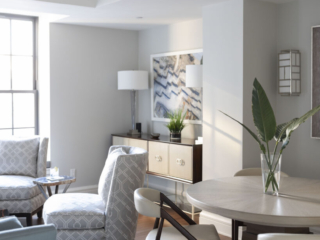 West village sunlit living area