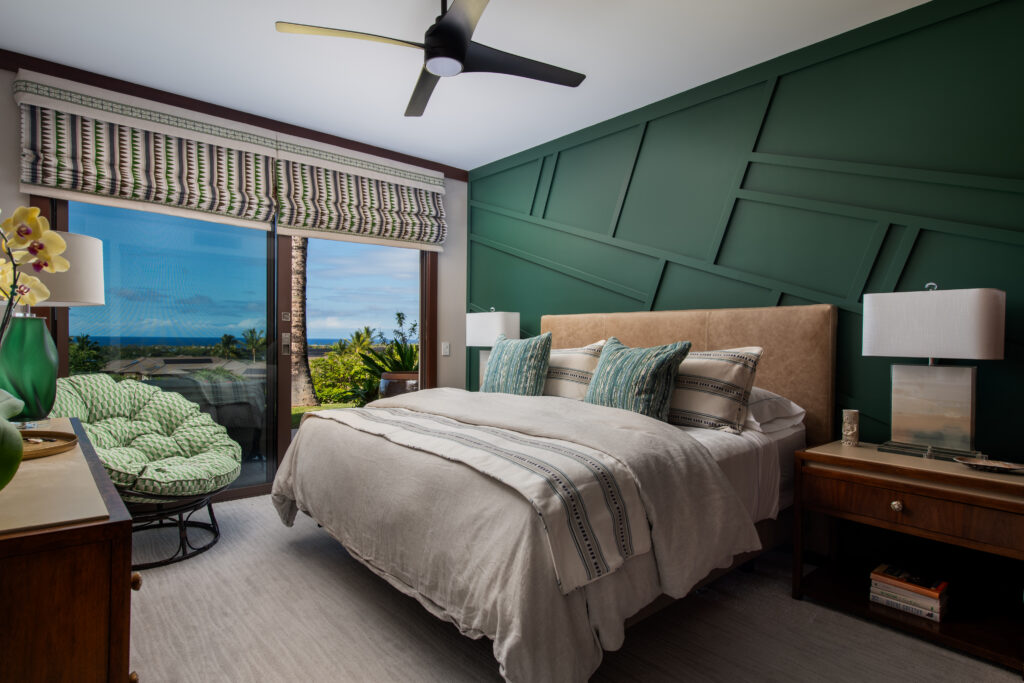green bedroom